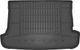 Гумовий килимок у багажник Frogum Pro-Line для Toyota Corolla Verso (mkII) 2004-2009 (складений 3 ряд)(багажник)