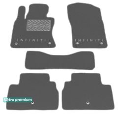 Двошарові килимки Sotra Premium Grey для Infiniti Q50 (mkI) 2013→