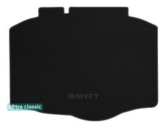 Двухслойные коврики Sotra Classic Black для Seat Ibiza (mkV)(хетчбэк)(не TGI)(багажник) 2017→