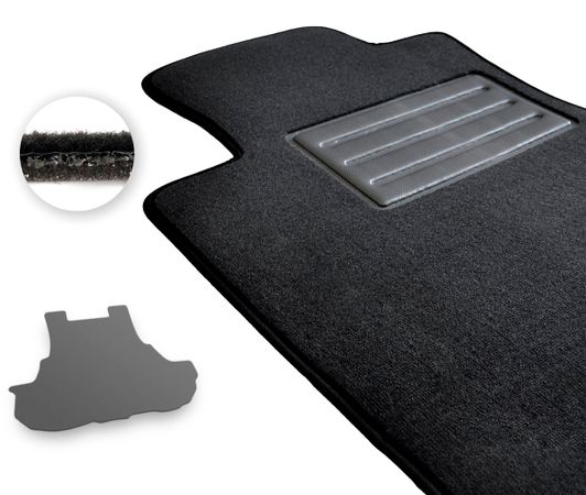 Двошарові килимки Optimal для Dodge Challenger (mkIII)(багажник) 2011→ - Фото 1