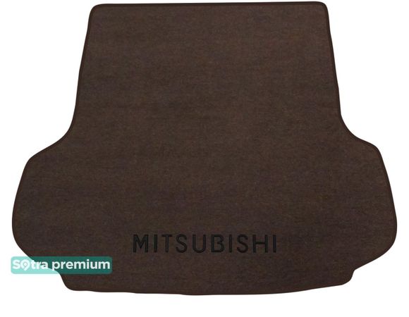 Двошарові килимки Sotra Premium Chocolate для Mitsubishi Pajero Sport (mkIII)(багажник) 2015→ - Фото 1