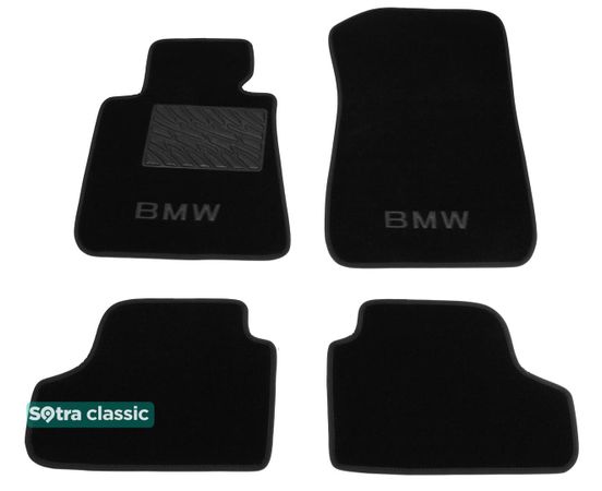 Двухслойные коврики Sotra Classic Black для BMW 3-series (E92)(купе) 2006-2011 - Фото 1