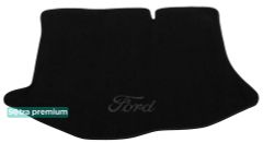 Двошарові килимки Sotra Premium Black для Ford Fiesta (mkVII)(хетчбек)(багажник) 2017→ - Фото 1