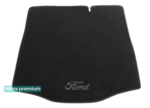 Двошарові килимки Sotra Premium Black для Ford Focus (mkII)(седан)(багажник) 2004-2007 - Фото 1