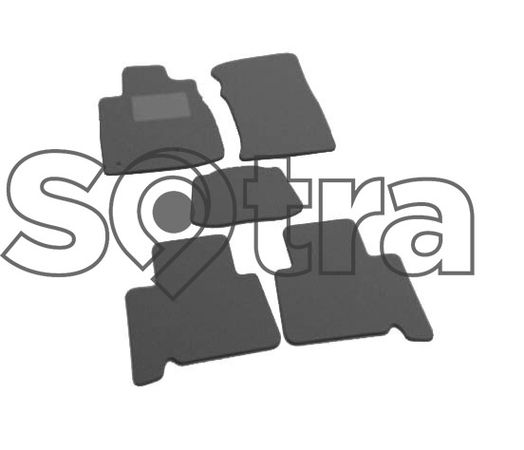 Двошарові килимки Sotra Custom Premium Grey для Toyota Land Cruiser Prado (J120)(1-2 ряд) 2002-2009 - Фото 6