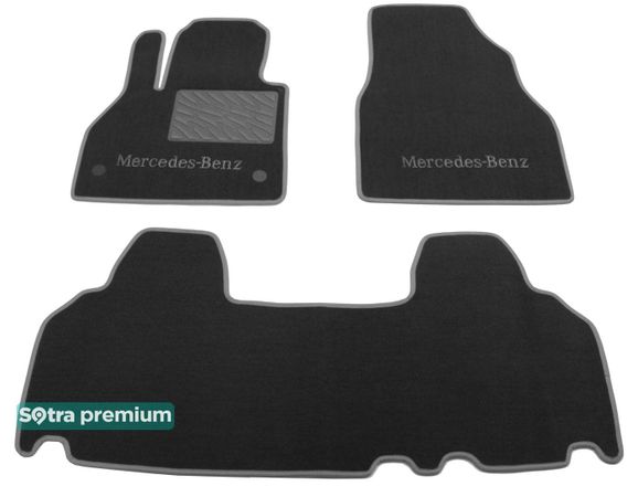 Двошарові килимки Sotra Premium Grey для Mercedes-Benz Citan (W415) 2012-2021 - Фото 1
