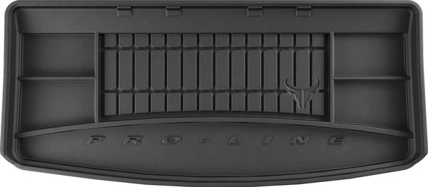 Гумовий килимок у багажник Frogum Pro-Line для Ford S-Max (mkI)(7 місць) 2006-2015 (без дворівневої підлоги)(розкладений 3 ряд)(багажник) - Фото 1