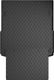Гумовий килимок у багажник Gledring для Audi A6/S6/RS6 (mkIII)(C6)(седан) 2004-2011 (верхній)(багажник із захистом)