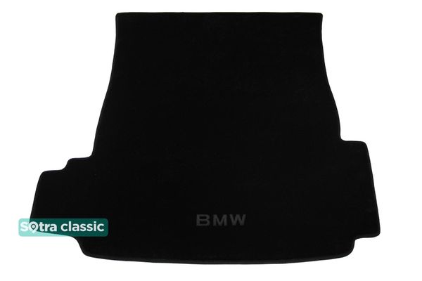 Двошарові килимки Sotra Classic Black для BMW 5-series (E39)(седан)(багажник) 1996-2003 - Фото 1