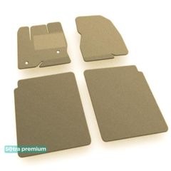 Двошарові килимки Sotra Premium Beige для Lincoln MKT (mkI)(2 кліпси)(1-2 ряд) 2010-2019