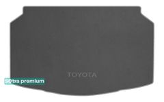 Двухслойные коврики Sotra Premium Grey для Toyota Yaris (mkIV)(без двухуровневого пола)(нижний уровень)(багажник) 2019→