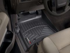 Коврики Weathertech Black для Ford F-150 (double cab)(mkXII)(no 4x4 shifter)(no full console on 1 row)(1 fixing hook) 2009-2010 - Фото 2