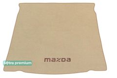 Двухслойные коврики Sotra Premium Beige для Mazda 6 (mkIII)(седан)(багажник) 2012→
