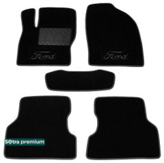 Двухслойные коврики Sotra Premium Black для Ford Focus (mkII) 2004-2011