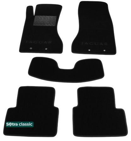Двошарові килимки Sotra Classic Black для Jaguar S-Type (mkI)(X200) 1999-2002 - Фото 1
