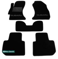 Двухслойные коврики Sotra Classic Black для Subaru XV (mkI) 2011-2017 / Levorg (mkI) 2014-2020