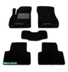 Двухслойные коврики Sotra Classic Black для Opel Zafira (mkIII)(C)(1-2 ряд) 2011-2019