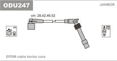 Дроти запалювання Janmor ODU247 для Opel Astra (F) 1.6 (X 16 SZR) / 1.6 (X 16 SZR / Z 16 SE) / Combo