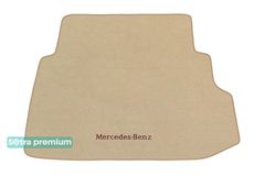 Двухслойные коврики Sotra Premium Beige для Mercedes-Benz E-Class (W211)(седан)(багажник) 2002-2009