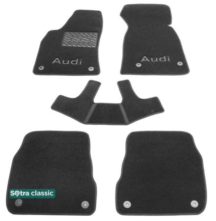Двошарові килимки Sotra Classic Grey для Audi A6 Allroad (C5) 1999-2005 - Фото 1