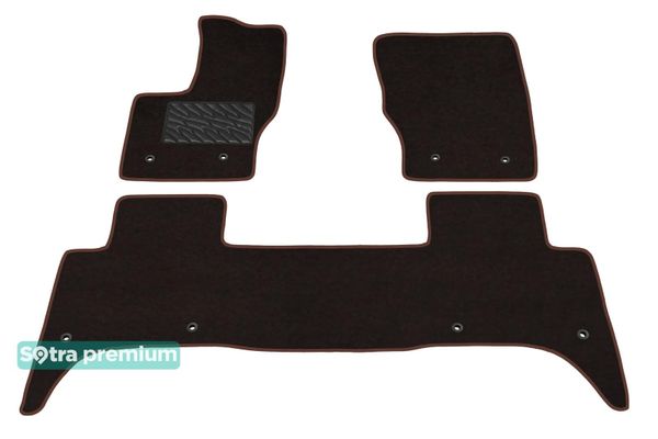 Двошарові килимки Sotra Premium Chocolate для Land Rover Range Rover Sport (mkII) 2013-2022 - Фото 1