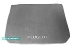 Двухслойные коврики Sotra Premium Grey для Peugeot 2008 (mkI)(багажник) 2013-2019