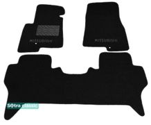 Двухслойные коврики Sotra Classic Black для Mitsubishi Pajero (mkIII)(5-дв.)(1-2 ряд) 1999-2006 - Фото 1