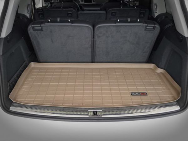 Коврик Weathertech Beige для Audi Q7 (mkI)(trunk behind 3 row) 2005-2015 - Фото 2