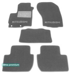 Двухслойные коврики Sotra Premium Grey для Mitsubishi Outlander (mkII) 2007-2012