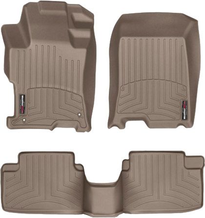 Коврики Weathertech Beige для Honda Accord (US)(coupe)(mkVIII)(CS1-CS2) 2008-2012 - Фото 1