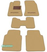 Двошарові килимки Sotra Premium Beige для Hyundai Equus (mkII) 2009-2012 - Фото 1
