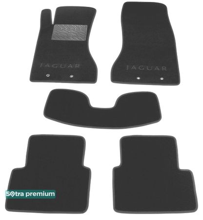 Двошарові килимки Sotra Premium Grey для Jaguar S-Type (mkI)(X200) 1999-2002 - Фото 1