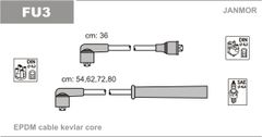 Дроти запалювання Janmor FU3 для Ford Escort 1.1 (GLB / GMA / GPA / GSE) / 1.3 (JPA) / 1.4 (F6B / F6D)