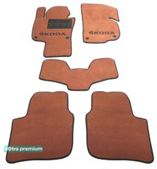 Двошарові килимки Sotra Premium Terracotta для Skoda Superb (mkII)(B6)(з електро регулюванням сидінь) 2008-2015