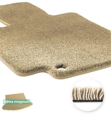 Двошарові килимки Sotra Magnum Beige для Toyota Auris (mkII)(хетчбек)(багажник) 2012-2018 - Фото 1
