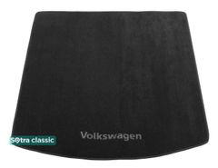 Двухслойные коврики Sotra Classic Black для Volkswagen Touran (mkI)(верхний)(багажник) 2003-2015