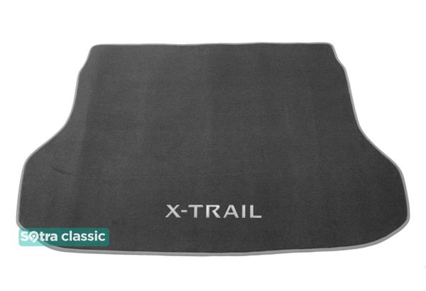 Двошарові килимки Sotra Classic Grey для Nissan X-Trail (mkIII)(5 місць)(багажник) 2014-2017 - Фото 1