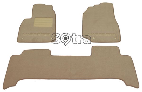 Двошарові килимки Sotra Custom Premium Beige для Toyota Land Cruiser (J100) 1998-2007 - Фото 1