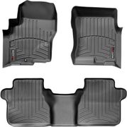 Коврики Weathertech Black для Nissan Navara (double cab)(D40)(1 fixing)(no rockford system) 2005-2008; Suzuki Equator (double cab) 2008-2012 - Фото 1