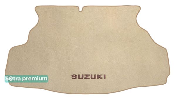 Двошарові килимки Sotra Premium Beige для Suzuki Liana (mkI)(седан)(багажник) 2001-2007 - Фото 1