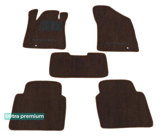 Двошарові килимки Sotra Premium Chocolate для Nissan Maxima (mkVII)(A35) 2008-2015 - Фото 1