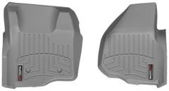 Коврики Weathertech Grey для Ford Super Duty (extended & double cab)(mkIII)(no 4x4 shifter)(no dead pedal)(2 pcs.)(1 row) 2011-2012 automatic