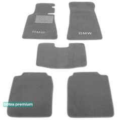Двошарові килимки Sotra Premium Grey для BMW 7-series (E32)(long) 1986-1994