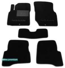 Двухслойные коврики Sotra Premium Black для Nissan Almera Classic (B10) 2006-2012