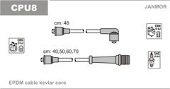 Дроти запалювання Janmor CPU8 для Peugeot 404 1.6 (XC6) / 504 1.8 (XM / KF5 / KF6 / XM7) / 2.0