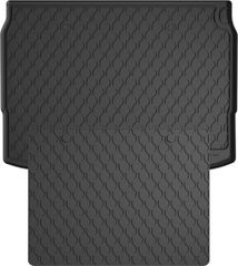 Гумовий килимок у багажник Gledring для Nissan Qashqai (mkII) 2013-2021 (з дворівневою підлогою)(верхній рівень)(багажник із захистом)