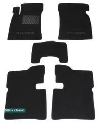 Двошарові килимки Sotra Classic Black для Hyundai Sonata (mkIV) 1998-2004