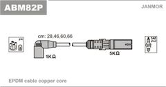 Дроти запалювання Janmor ABM82P для Audi A3 1.6 (CMXA); Seat Altea 1.6 / Cordoba 1.6 / 2.0 / Ibiza