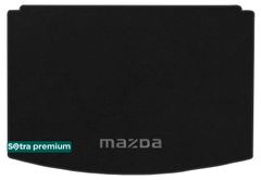 Двошарові килимки Sotra Premium Black для Mazda CX-3 (mkI)(багажник) 2015-2022
