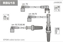 Провода зажигания JanMor RBU18 для Renault Safrane 3.0 / 3.0 V6 (Z7X 721 / Z7X 722 / Z7X 723 / Z7X 753)